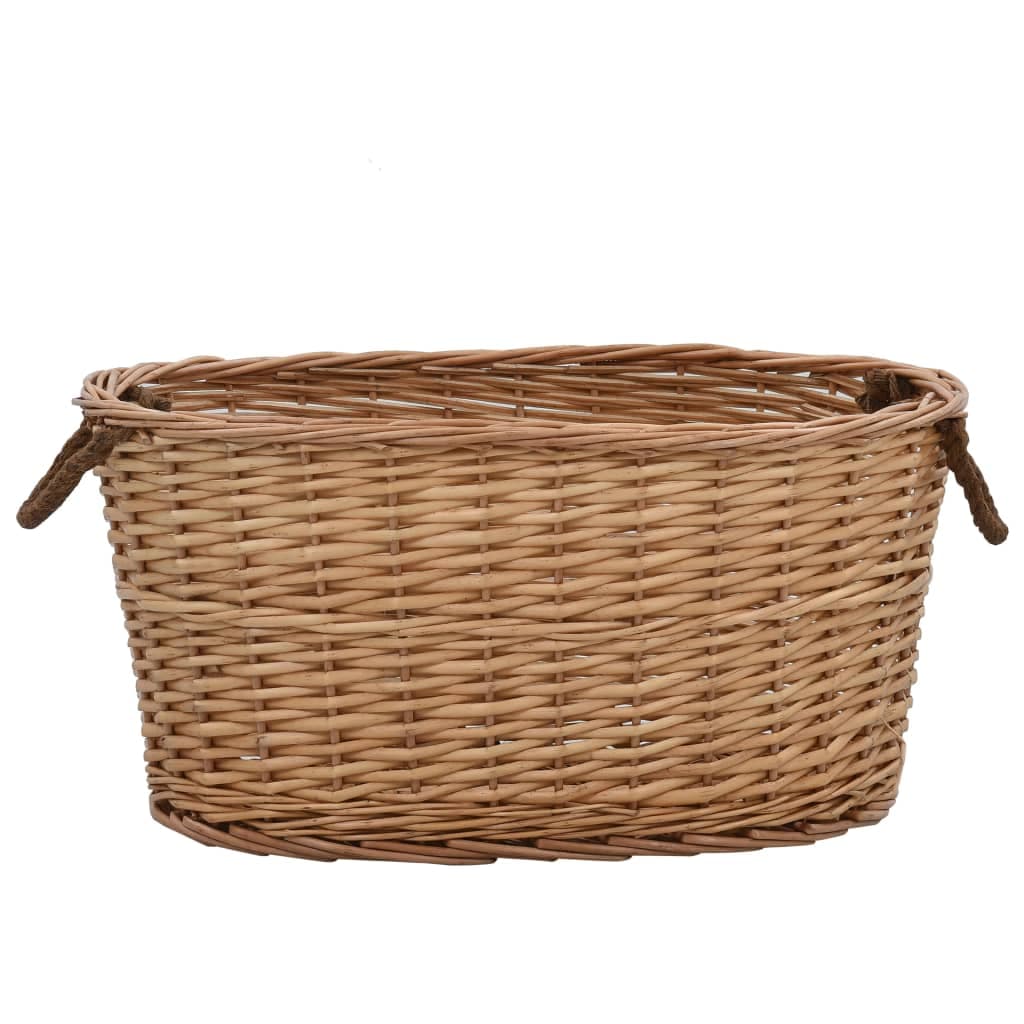 Cesta per Legna con Maniglie 58x42x29cm Salice Naturale in Cestini portalegna Esplodia - Napoli, commercioVirtuoso.it