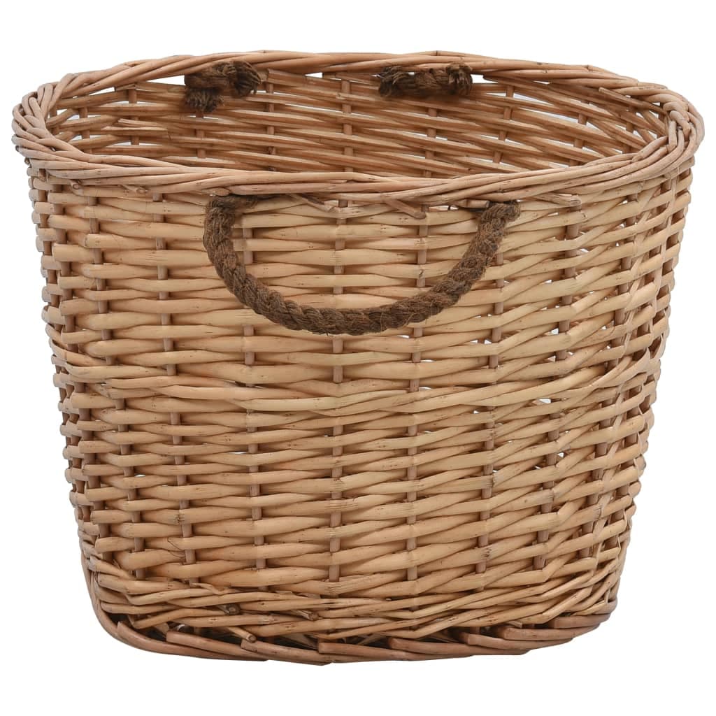 Cesta per Legna con Maniglie 58x42x29cm Salice Naturale in Cestini portalegna Esplodia - Napoli, commercioVirtuoso.it