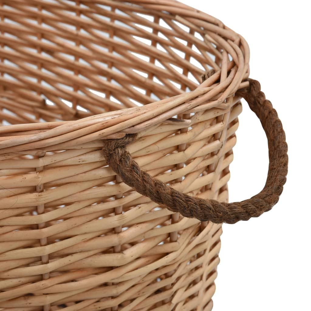 Cesta per Legna con Maniglie 58x42x29cm Salice Naturale in Cestini portalegna Esplodia - Napoli, commercioVirtuoso.it