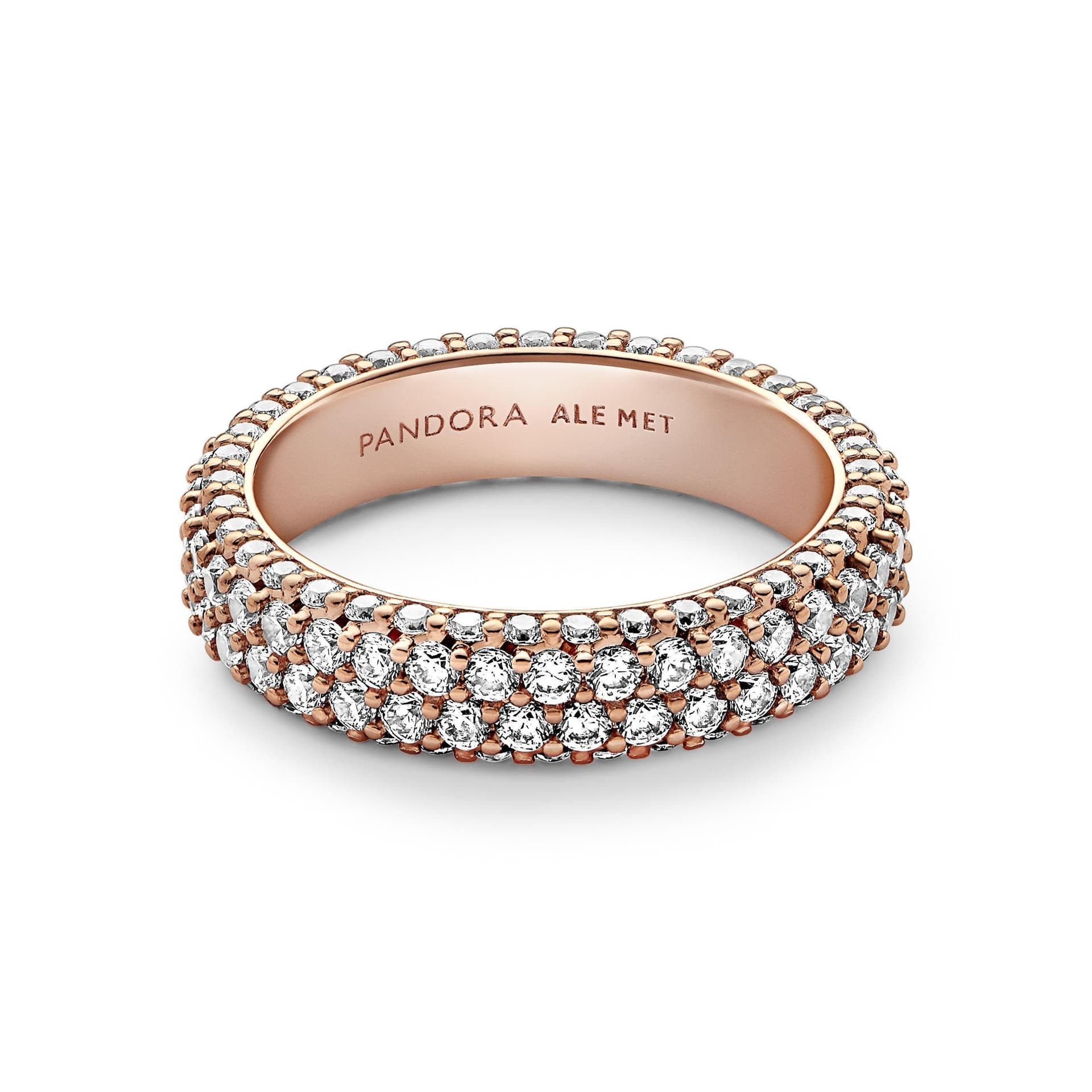 Pandora - Anello Pavè Fascia Doppia in Anelli Alba Gioielli - Casoria, commercioVirtuoso.it