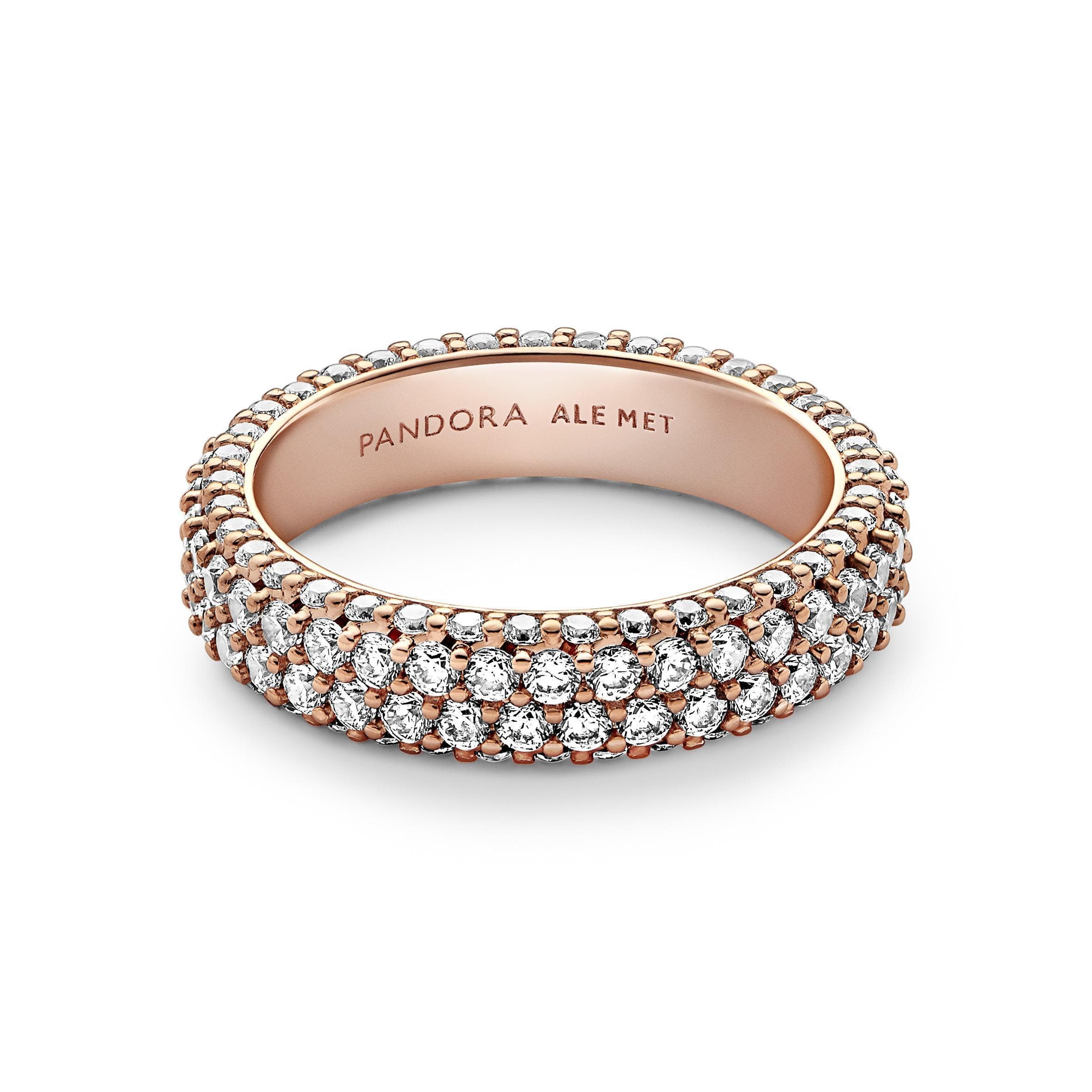 Pandora - Anello Pavè Fascia Doppia in Anelli Alba Gioielli - Casoria, commercioVirtuoso.it