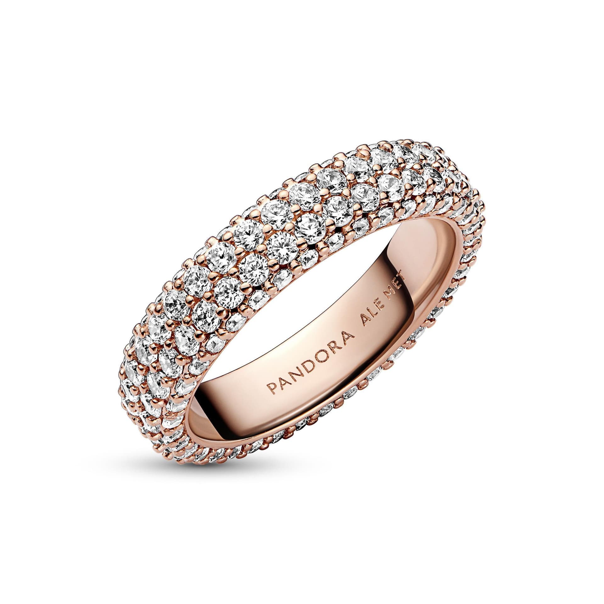 Pandora - Anello Pavè Fascia Doppia in Anelli Alba Gioielli - Casoria, commercioVirtuoso.it