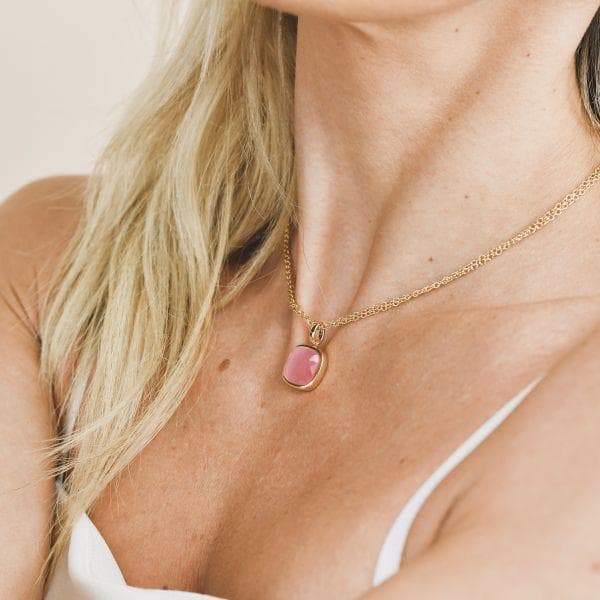 Boccadamo - Collana placcata oro giallo con pendente di cristallo grande rosa baby in Collane Alba Gioielli - Casoria, commercioVirtuoso.it