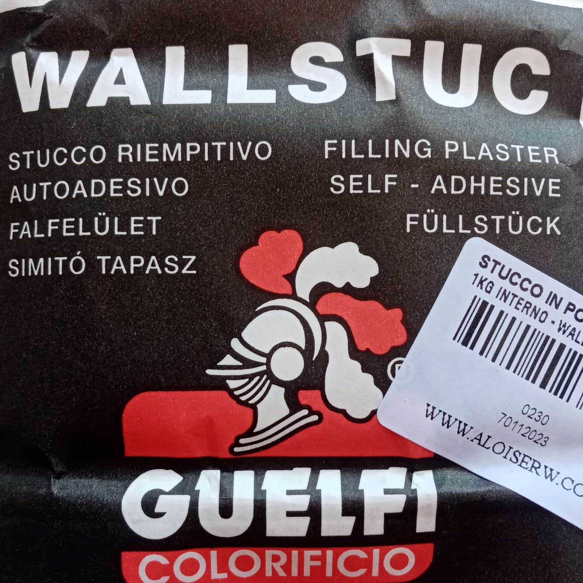 WALLSTUC 1kg stucco in polvere bianco per muro - per interni in Stucco Aloiserw.com - Altomonte, commercioVirtuoso.it