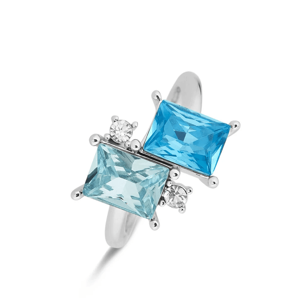 Stroili   -   Anello Fantasia Violet Ottone Cristallo