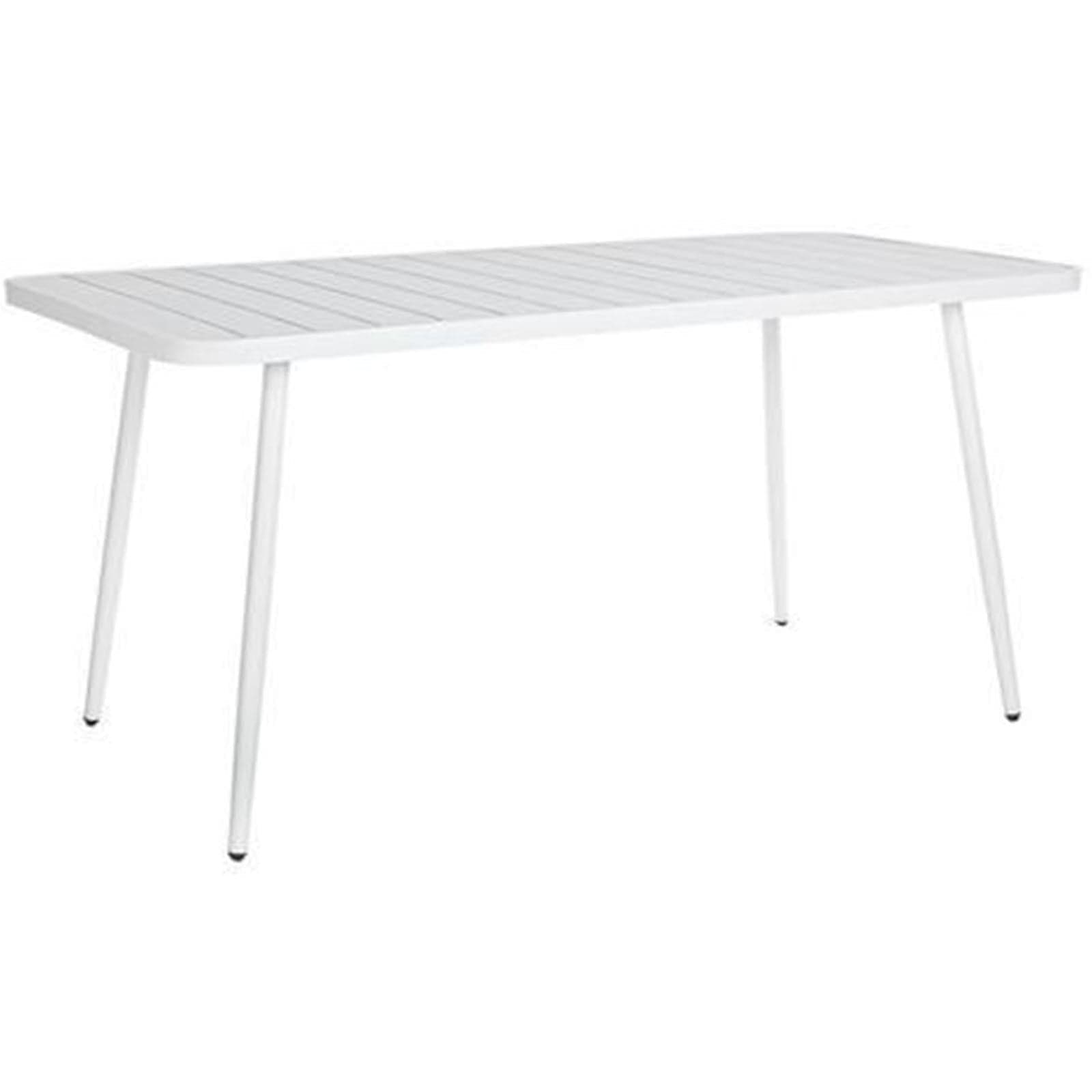 Tavolo rettangolare "Lennie" in alluminio dogato 163 x 80 cm per giardino e veranda - 4