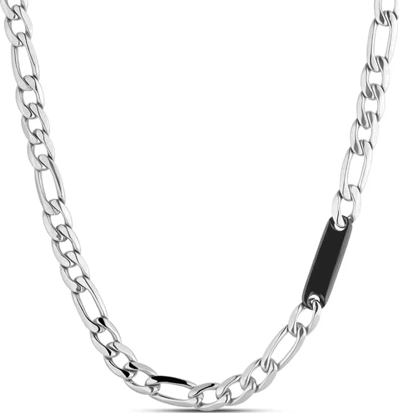 Stroili  -   Collana Man Code Acciaio Bicolore Bianco / Nero Cubic Zirconia in Collane Alba Gioielli - Casoria, commercioVirtuoso.it