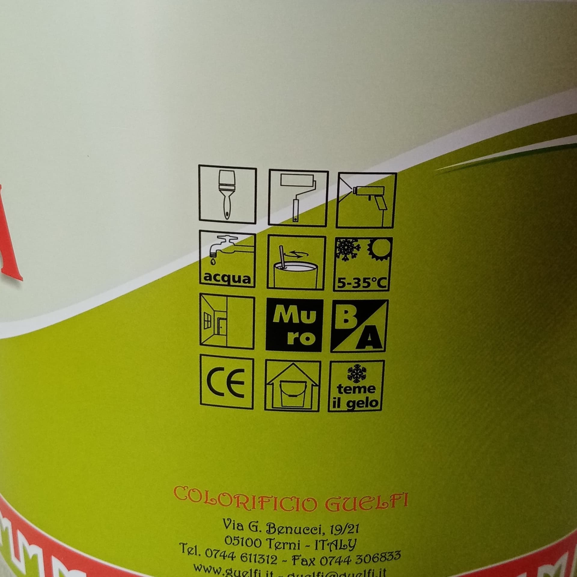 Colorificio Guelfi Casabianca 5lt pittura bianca semi lavabile per interni in Pittura per pareti Aloiserw.com - Altomonte, commercioVirtuoso.it