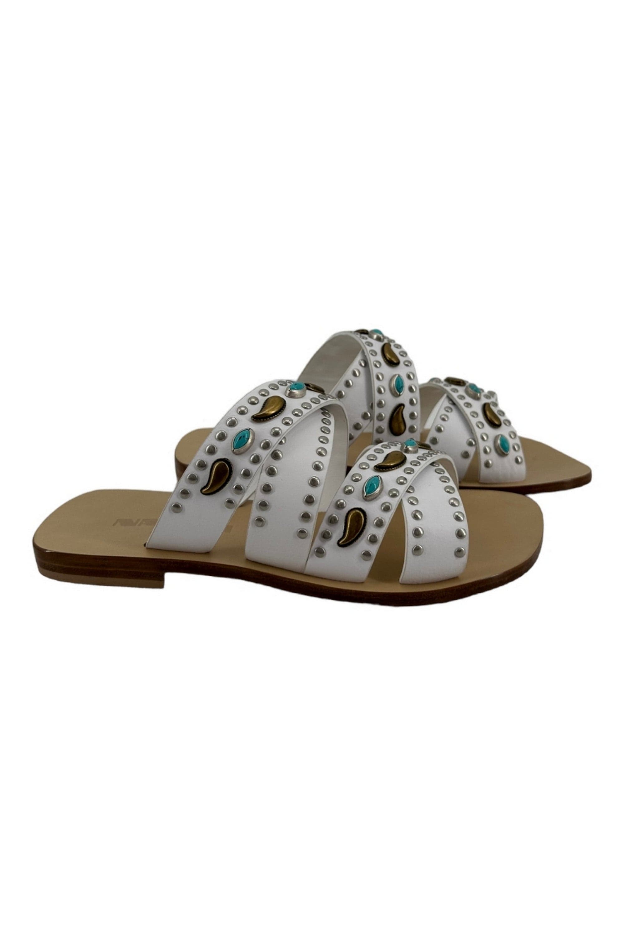NANNI MILANO Sandali Bianco da donna in Sandali moda Drestige - Casamassima, commercioVirtuoso.it