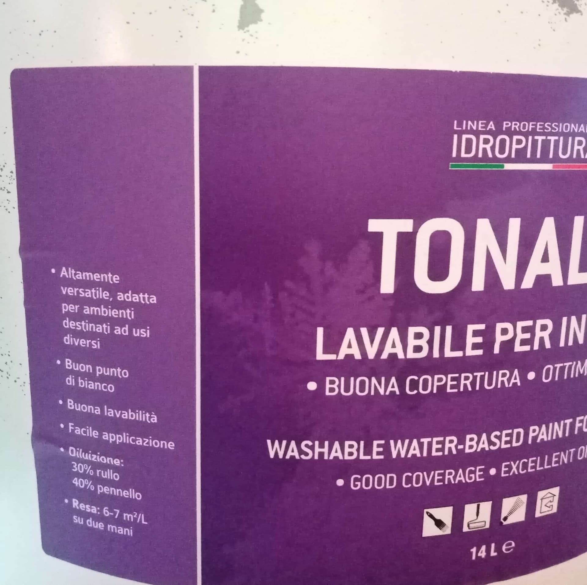 Tixe Tonale 14lt idro pittura vinilica bianca opaca lavabile interni in Pittura per pareti Aloiserw.com - Altomonte, commercioVirtuoso.it