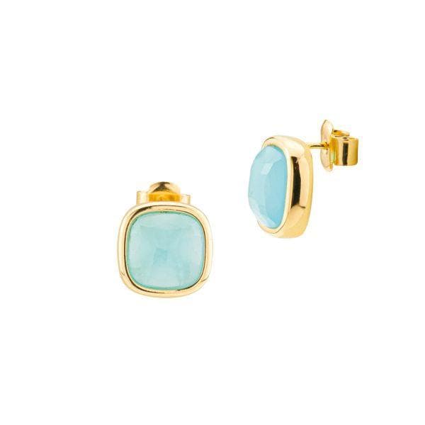 Boccadamo - Orecchini placcati oro giallo con cristallo azzurro lattiginoso in Orecchini Alba Gioielli - Casoria, commercioVirtuoso.it