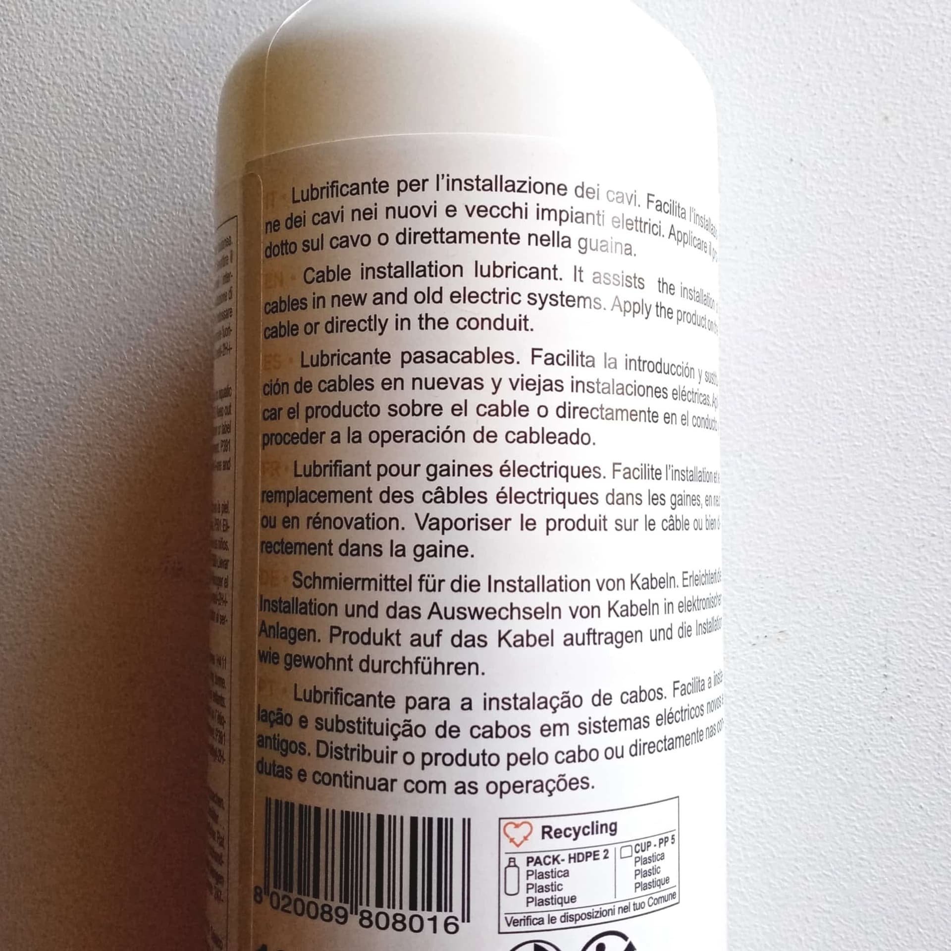 Faren Speed 1lt scorricavo lubrificante liquido per l'installazione dei cavi in Lubrificanti Aloiserw.com - Altomonte, commercioVirtuoso.it