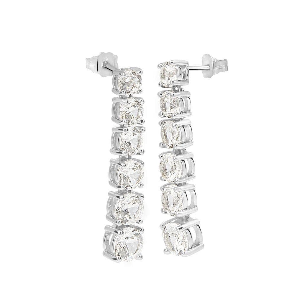 Stroili  -  Orecchini Pendenti Tennis Silver Elegance Argento Rodiato Cubic Zirconia