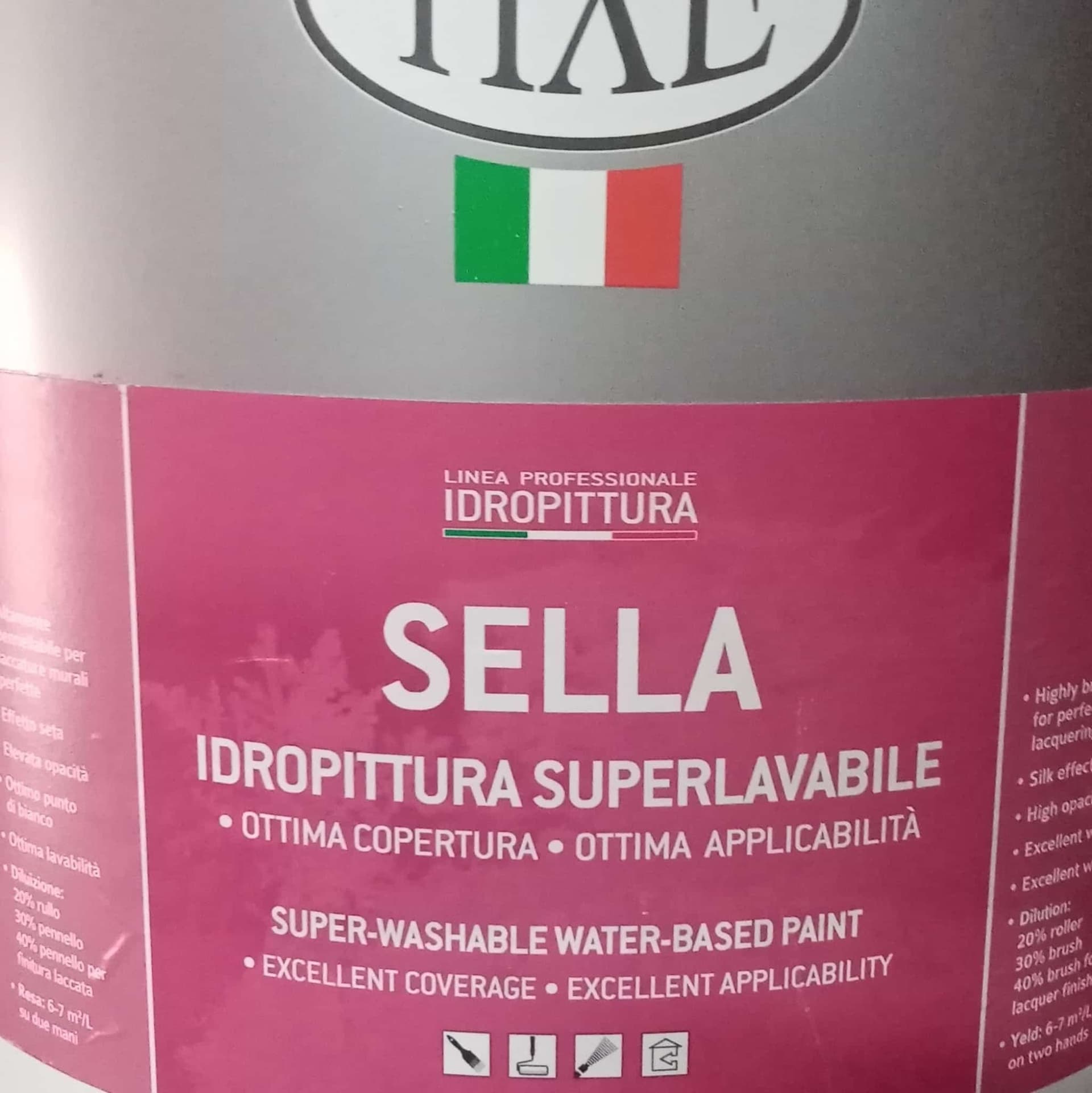 Tixe Sella 1lt idro pittura bianca opaca super lavabile per interni in Pittura per pareti Aloiserw.com - Altomonte, commercioVirtuoso.it
