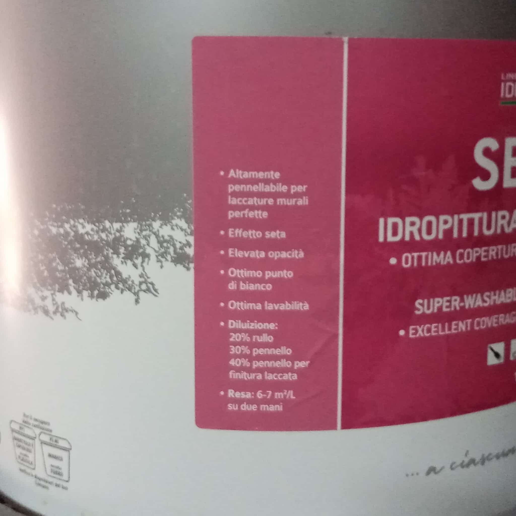 Tixe Sella 4lt idro pittura bianca opaca super lavabile per interni in Pittura per pareti Aloiserw.com - Altomonte, commercioVirtuoso.it
