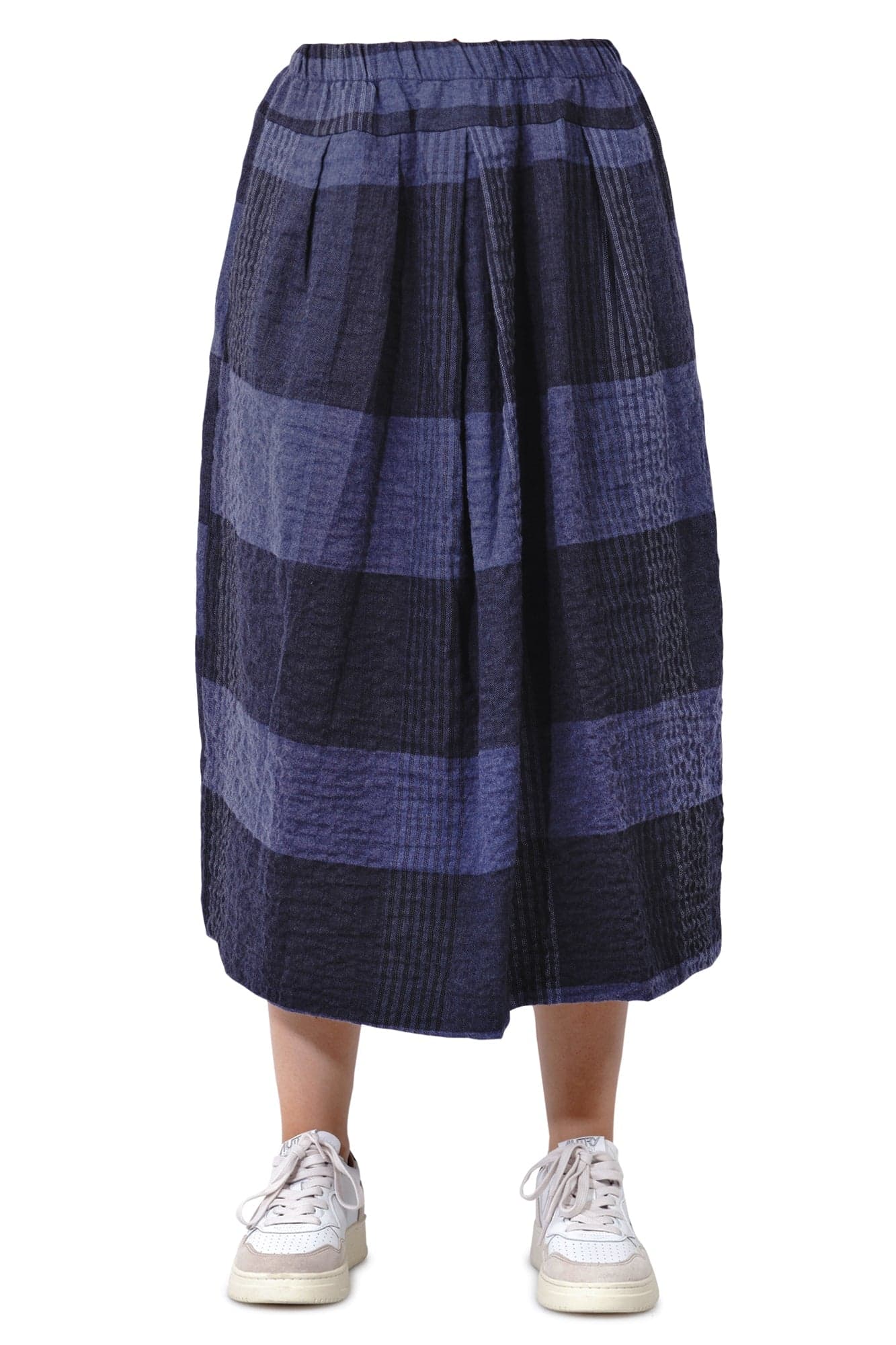 MAMA B Mama B - Gonna - 460708 - Blu/Nero da donna in Gonne Drestige - Casamassima, commercioVirtuoso.it