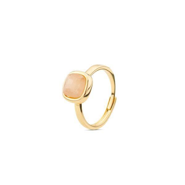 Boccadamo - Anello placcato oro giallo con cristallo piccolo miele in Anelli Alba Gioielli - Casoria, commercioVirtuoso.it