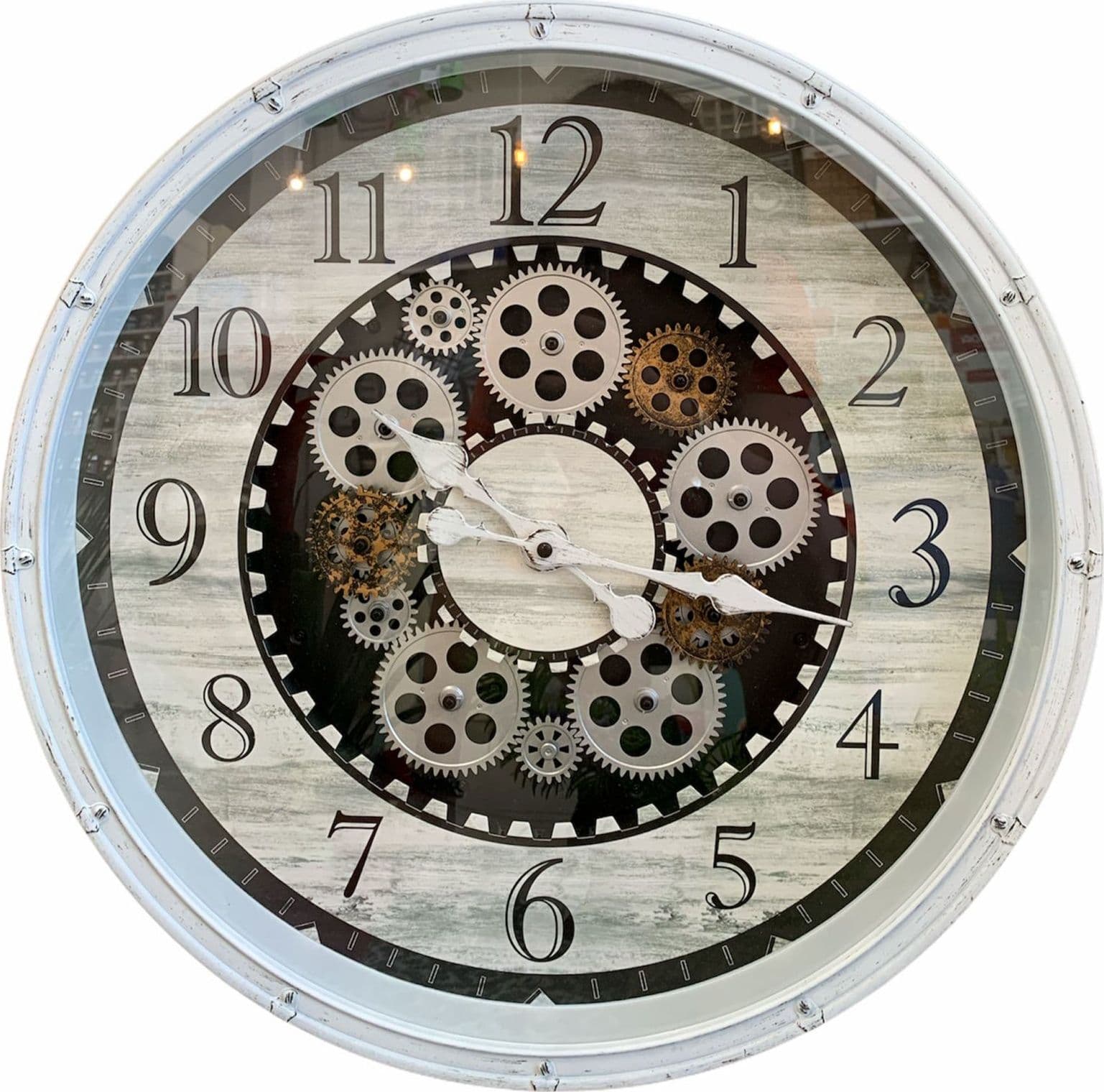 Orologio a parete decorazione per cameretta e ufficio idea regalo ø 50cm – Bianco – Andrea Bizzotto Spa