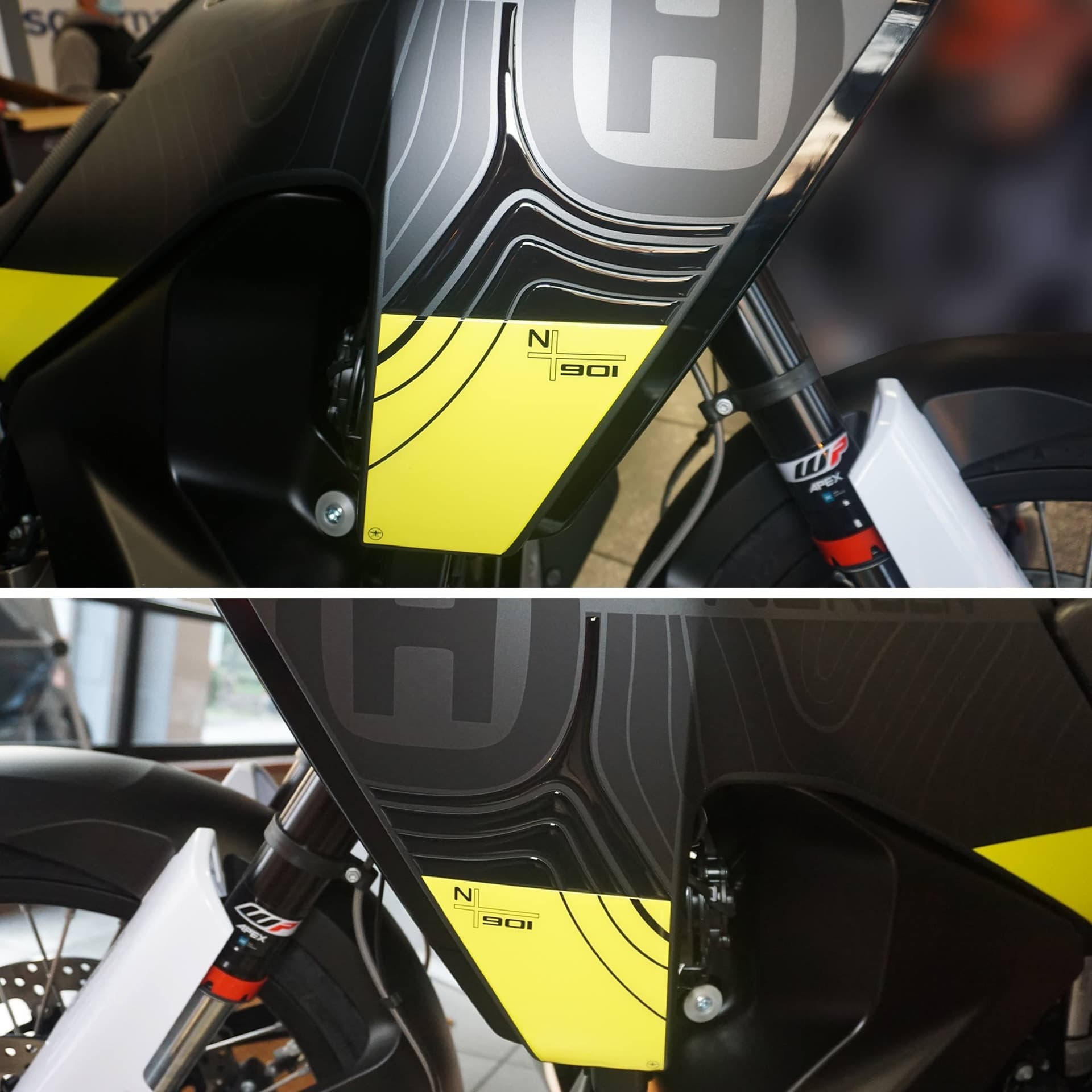 Adesivi 3D Deflettori laterali serbatoio compatibili con Husqvarna Norden 901 in Decalcomanie adesivi e magneti LabelBike - Bibbiano, commercioVirtuoso.it