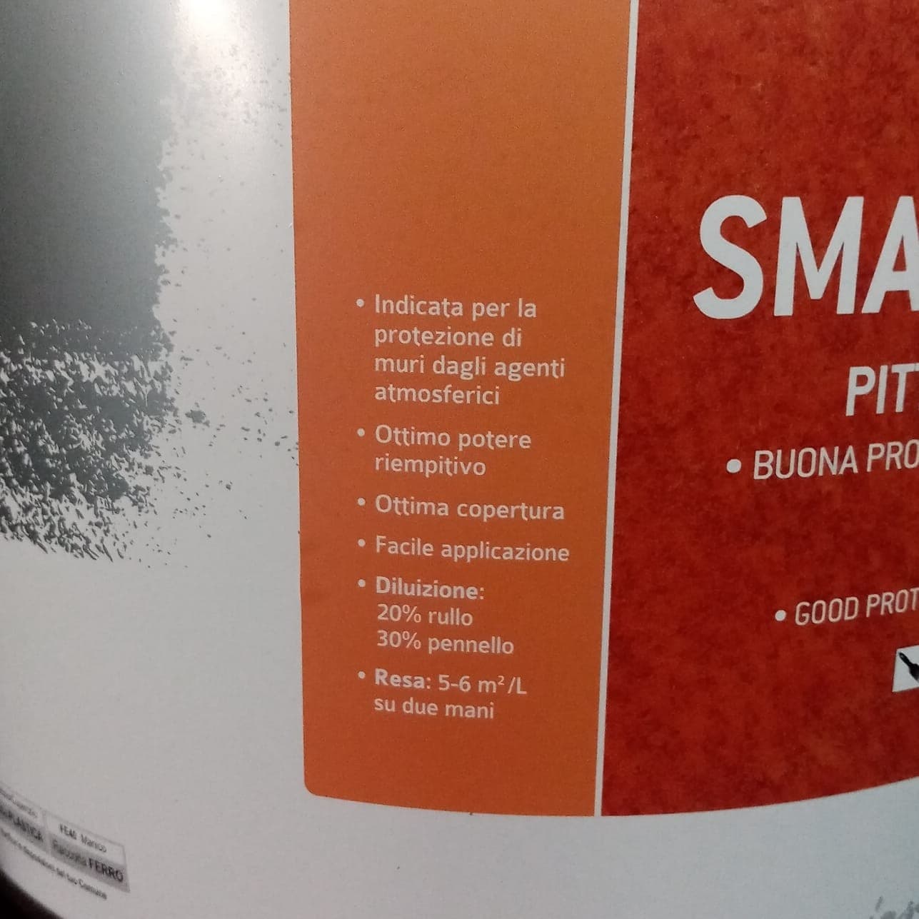 Tixe Smart Quarz 14lt idro pittura al quarzo acrilica bianca opaca grana fine alta copertura in Pittura per pareti Aloiserw.com - Altomonte, commercioVirtuoso.it