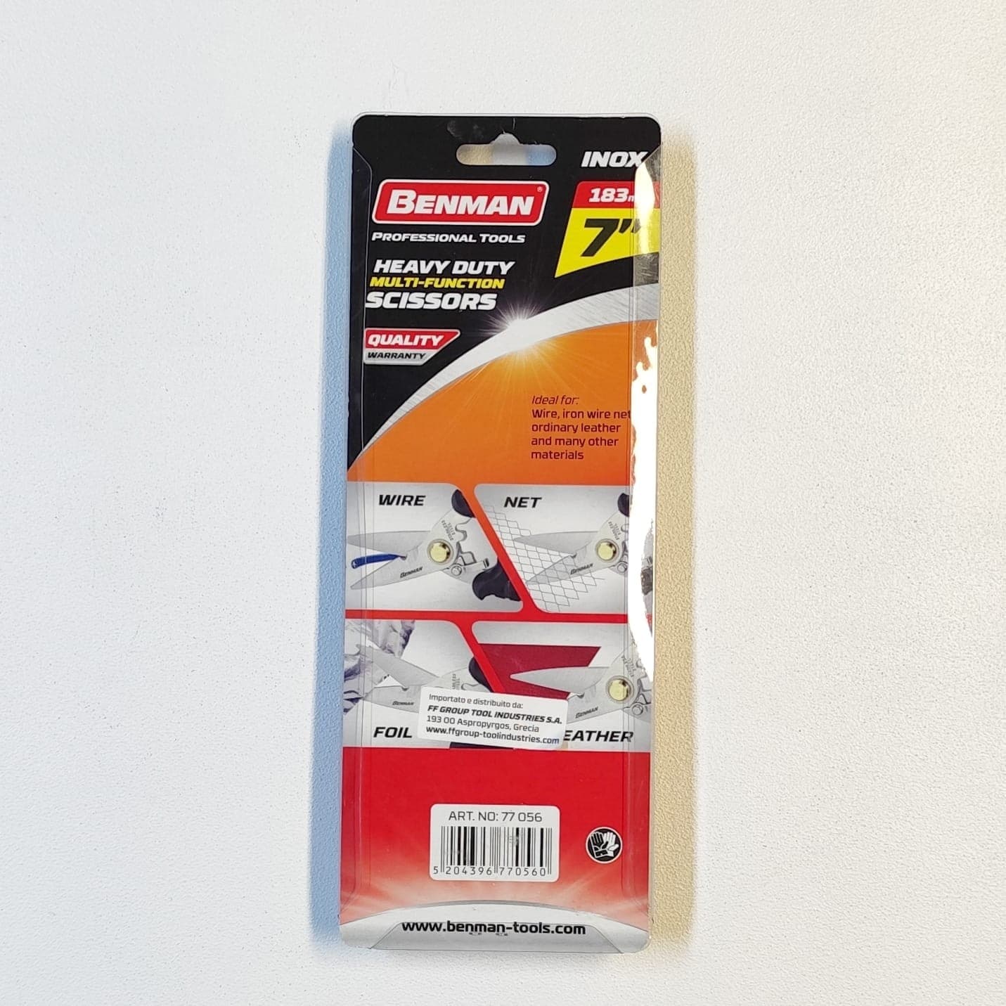 Benman 18cm forbici multiuso autoffilanti in acciaio inox in Cesoie e Forbici Aloiserw.com - Altomonte, commercioVirtuoso.it