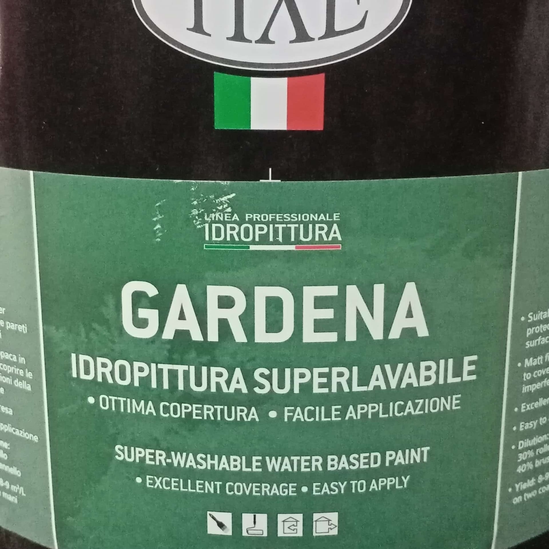 Tixe Gardena 14lt idro pittura superlavabile bianca per interni ed esterni alta copertura in Pittura per pareti Aloiserw.com - Altomonte, commercioVirtuoso.it