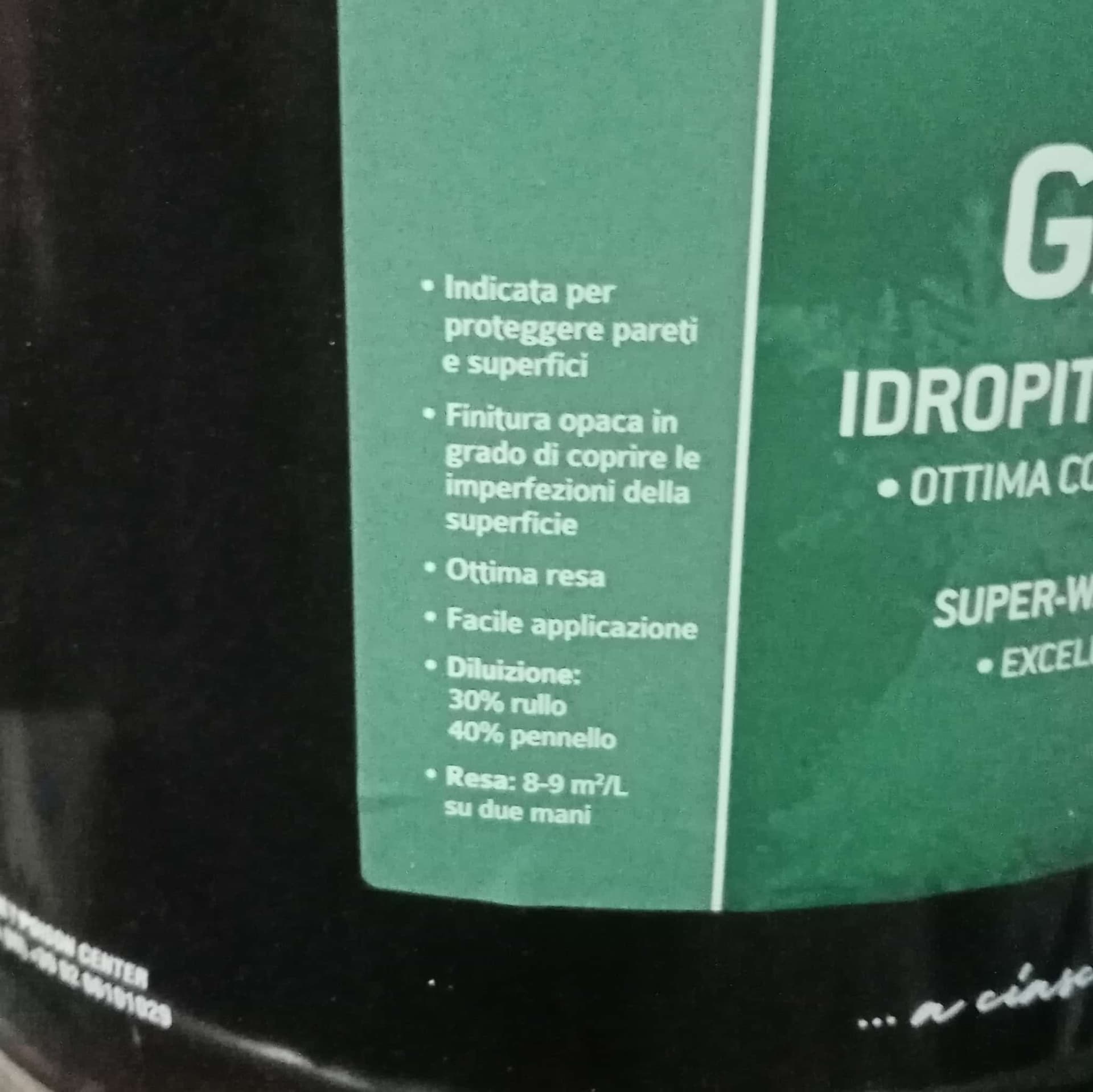 Tixe Gardena 14lt idro pittura superlavabile bianca per interni ed esterni alta copertura in Pittura per pareti Aloiserw.com - Altomonte, commercioVirtuoso.it