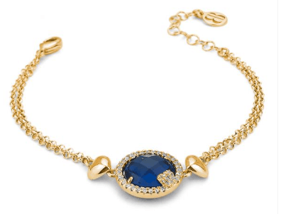 Boccadamo - Bracciale con cristallo color blu montana e zirconi in Bracciali Alba Gioielli - Casoria, commercioVirtuoso.it