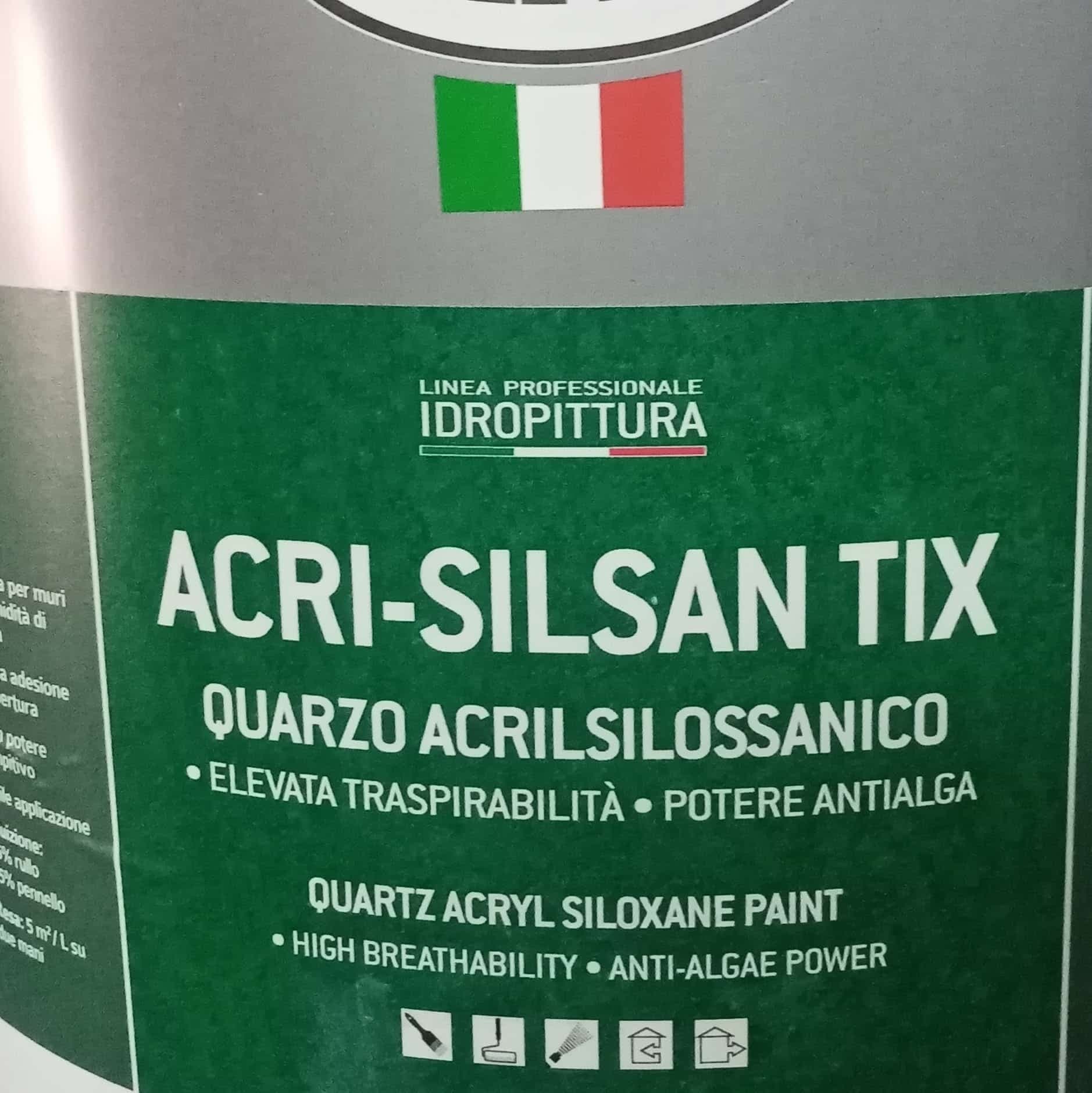 Tixe Acri-Silsan Tix 14lt idro pittura al quarzo acril silossanico bianca opaca grana fine alta copertura in Pittura per pareti Aloiserw.com - Altomonte, commercioVirtuoso.it