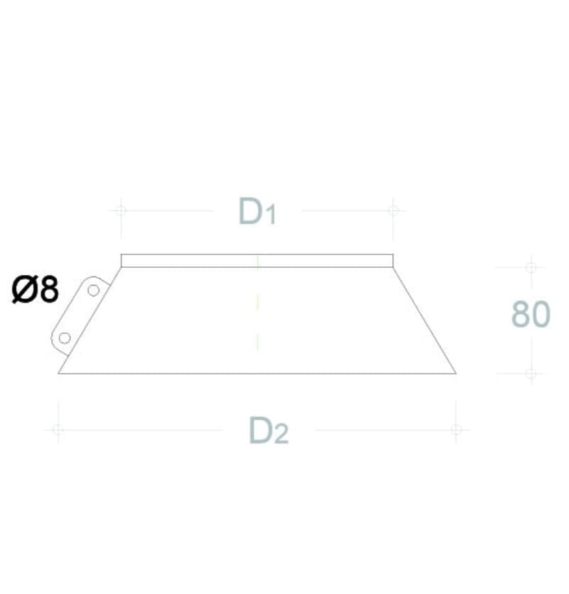 Collare conico da 250mm scossalina in rame spessore 6 decimi in Tubi di scarico Aloiserw.com - Altomonte, commercioVirtuoso.it