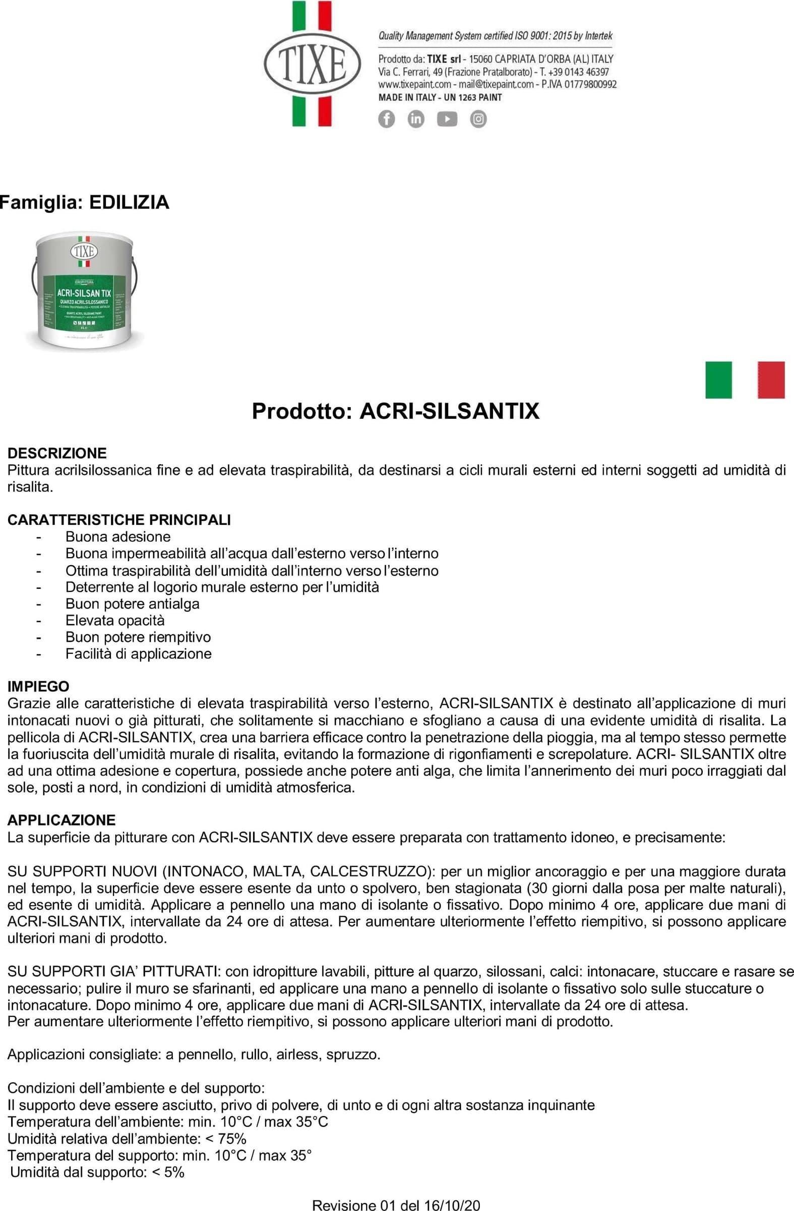 Tixe Acri-Silsan Tix 14lt idro pittura al quarzo acril silossanico bianca opaca grana fine alta copertura in Pittura per pareti Aloiserw.com - Altomonte, commercioVirtuoso.it