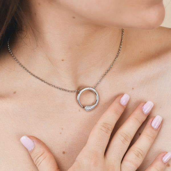 Boccadamo - Collana con pendente contrarié zirconato in Collane Alba Gioielli - Casoria, commercioVirtuoso.it