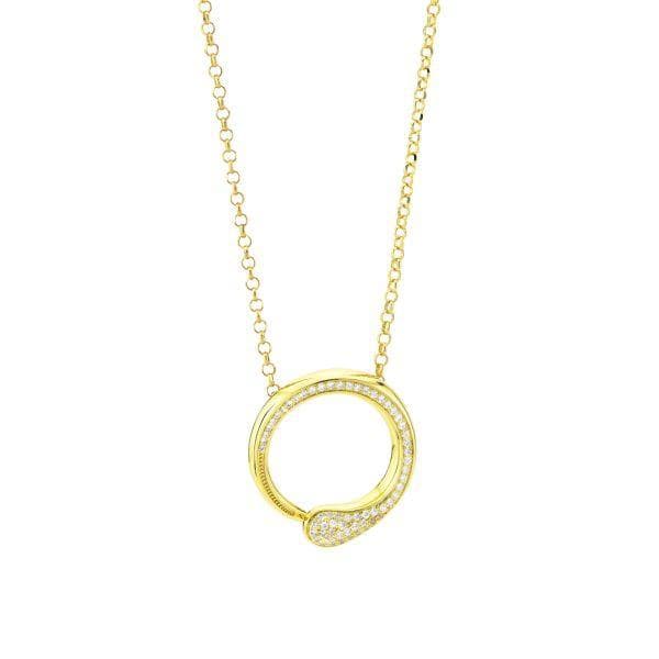 Boccadamo - Collana con pendente contrarié zirconato color oro giallo in Collane Alba Gioielli - Casoria, commercioVirtuoso.it