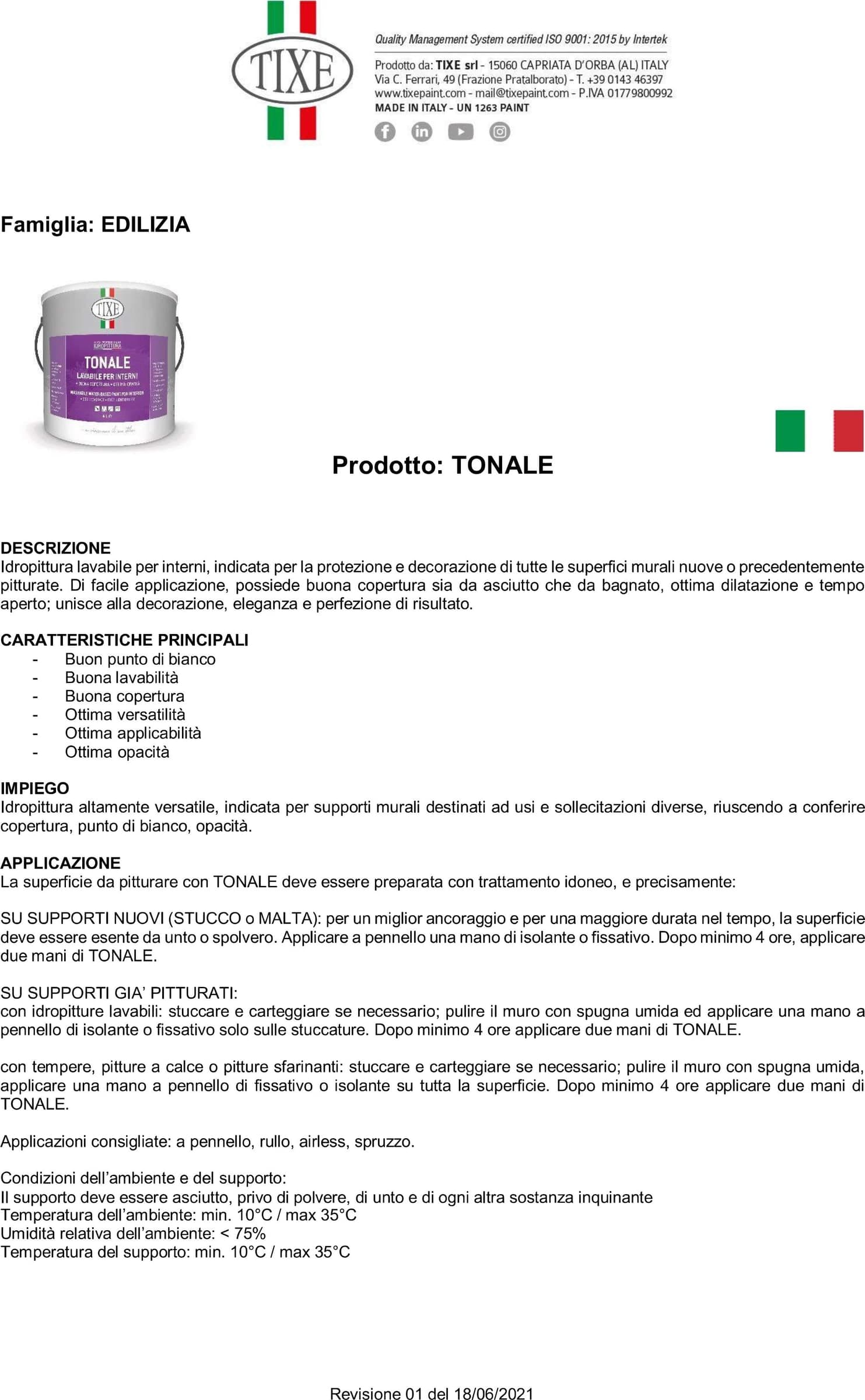 Tixe Tonale 14lt idro pittura vinilica bianca opaca lavabile interni in Pittura per pareti Aloiserw.com - Altomonte, commercioVirtuoso.it