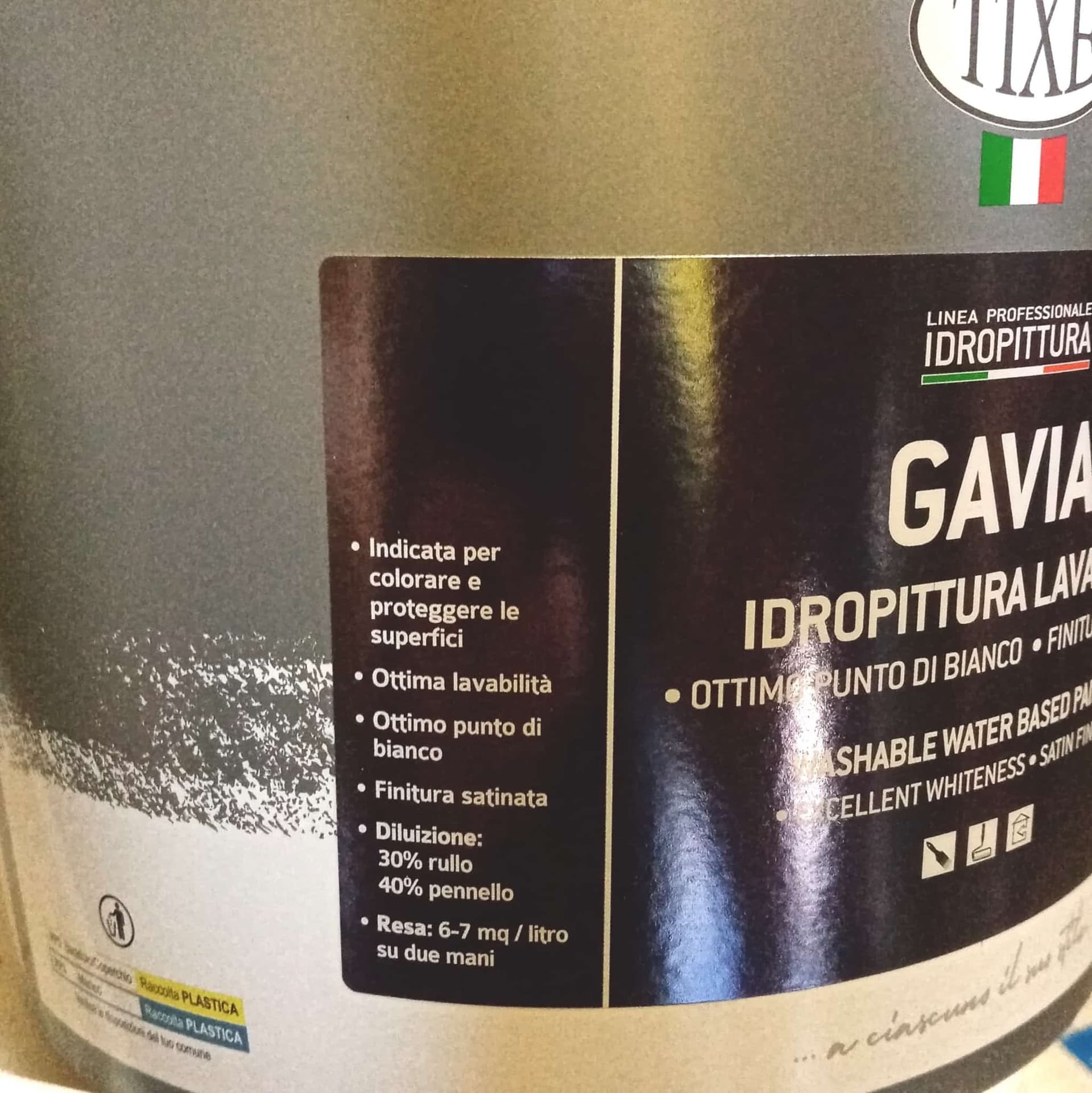Tixe Gavia 4lt idro pittura acrilica bianca opaca lavabile per interni in Pittura per pareti Aloiserw.com - Altomonte, commercioVirtuoso.it