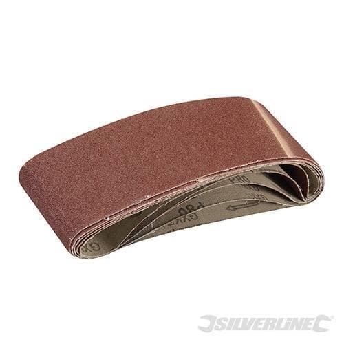 Nastri abrasivi 75 x 533mm in ossido di alluminio per levigatrici a nastro prezzo silverline - 8