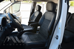 Coprisedili su misura per Citroen Berlingo 2 (2008-2014), Leather style in Set per interni Autooggetti.it - Roma, commercioVirtuoso.it