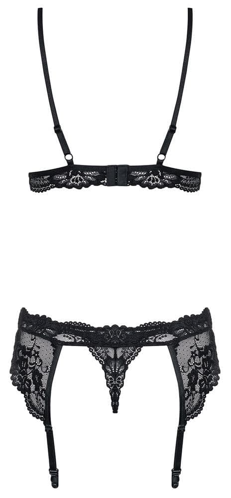 obsessive Bra Set Nero Pizzo in Babydoll e négligé Mettimelo.it - Casoria, commercioVirtuoso.it
