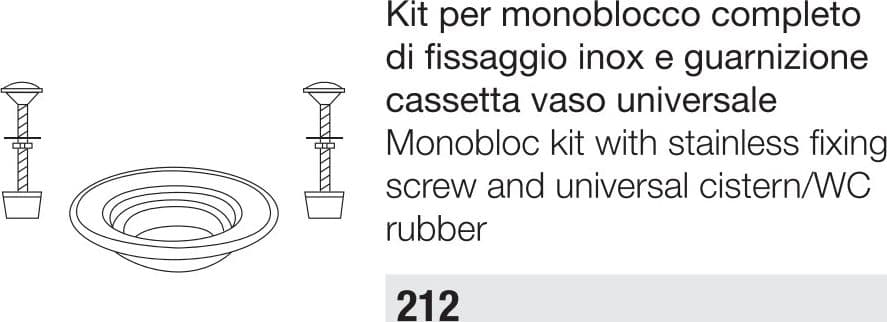 Kit per batteria di scarico Tremolada da 115mm - guarnizione più fissaggi in Guarnizioni Aloiserw.com - Altomonte, commercioVirtuoso.it