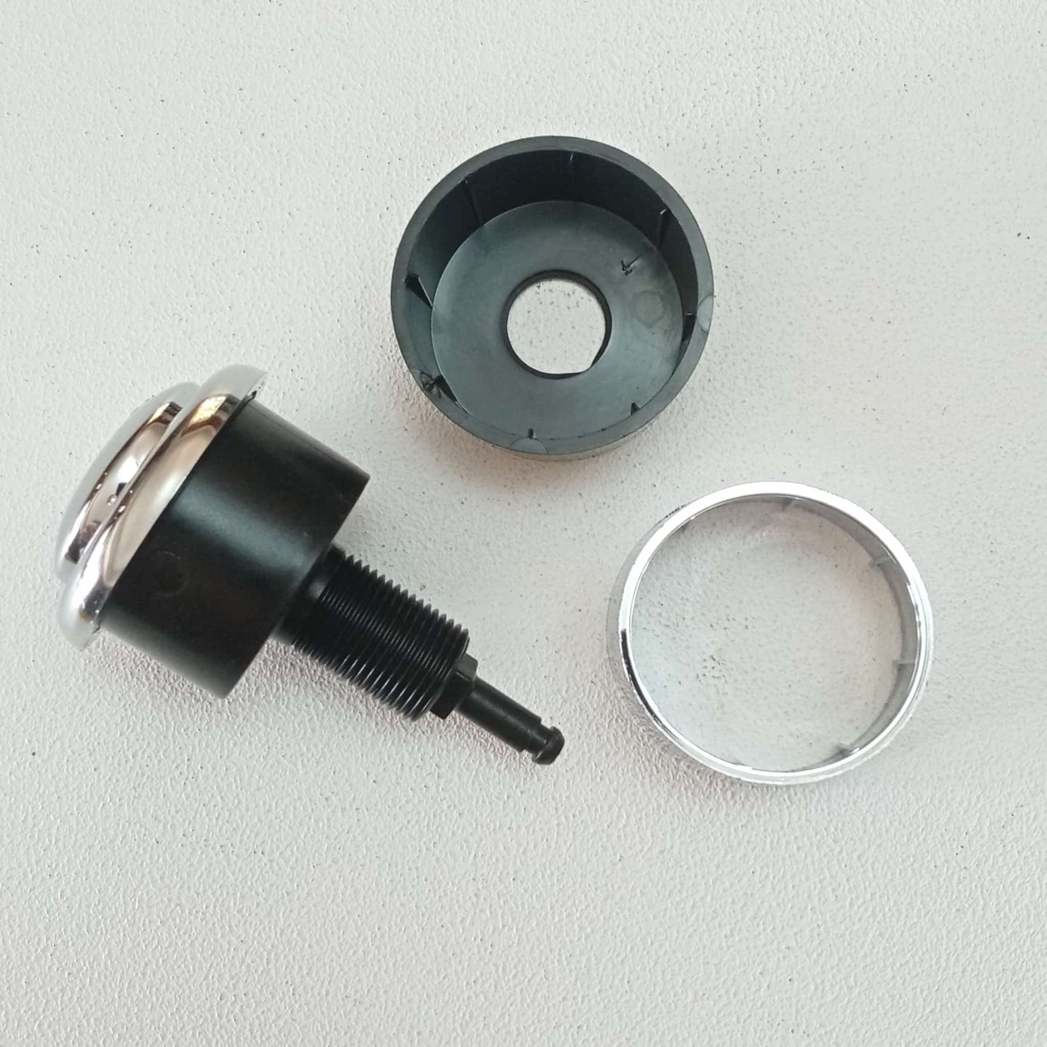 Pulsante di scarico cromato pneumatico per batteria di scarico Tremolada in Valvole controllo direzionale idrauliche Aloiserw.com - Altomonte, commercioVirtuoso.it