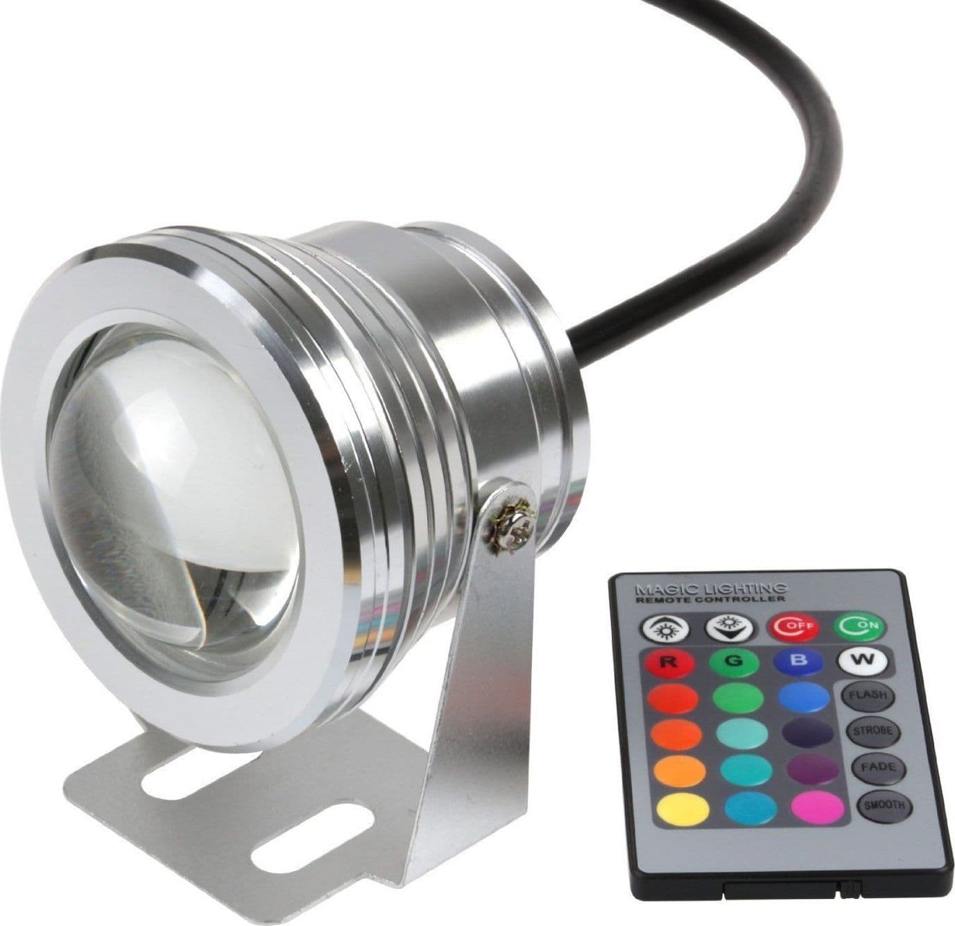 FARO FARETTO LED ORIENTABILE CALDA FREDDA RGB 10 Watt COB 12 Volt IP 65 LUCE in Proiettori Trade Shop italia - Napoli, commercioVirtuoso.it