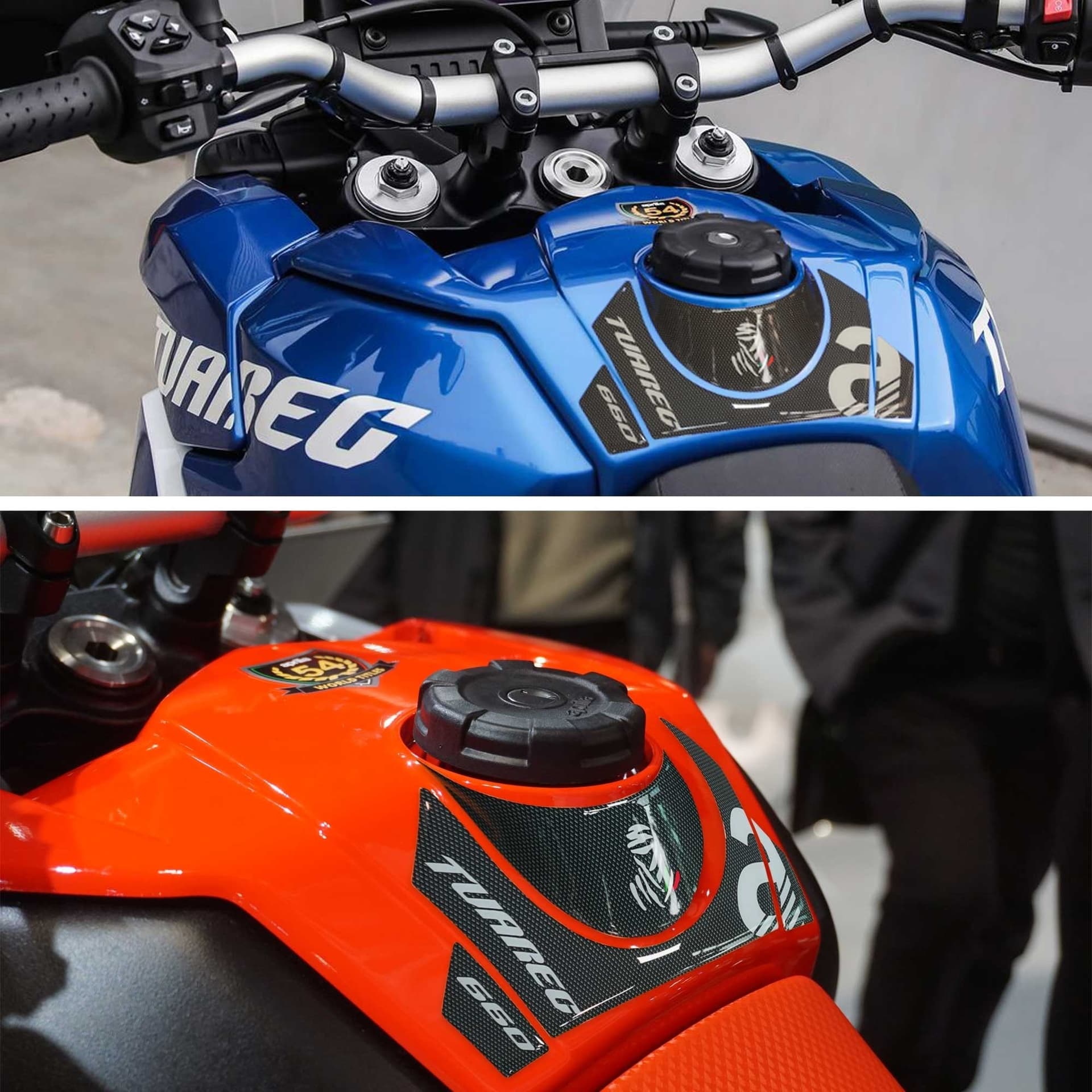 Adesivi 3D Protezione Paraserbatoio compatibili con Aprilia Tuareg 660 2022-2023 in Decalcomanie adesivi e magneti LabelBike - Bibbiano, commercioVirtuoso.it