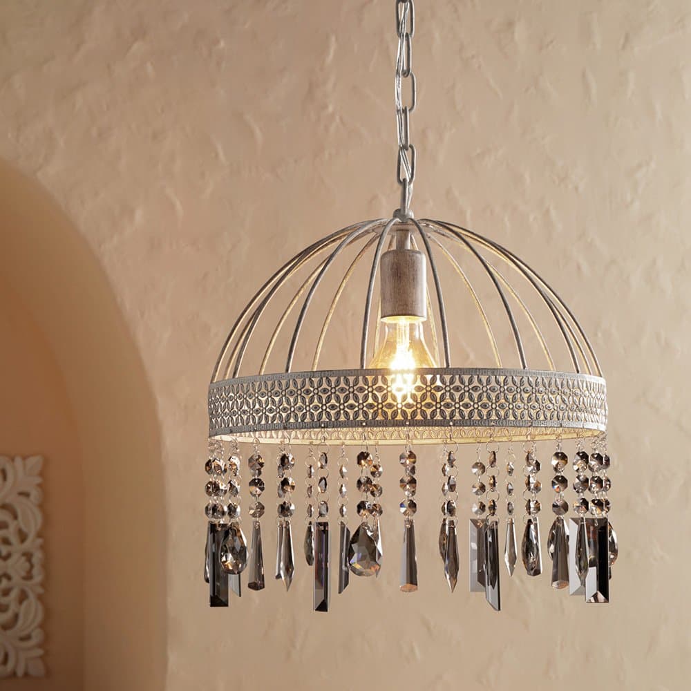 Lampadario Industrial Steeleville 1 Luce Acciaio Marrone E Bianco in Lampade a sospensione LuceArt - Montecorvino Pugliano, commercioVirtuoso.it