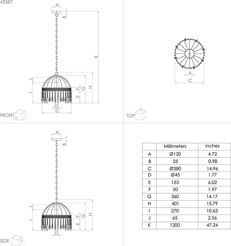 Lampadario Industrial Steeleville 1 Luce Acciaio Marrone E Bianco in Lampade a sospensione LuceArt - Montecorvino Pugliano, commercioVirtuoso.it