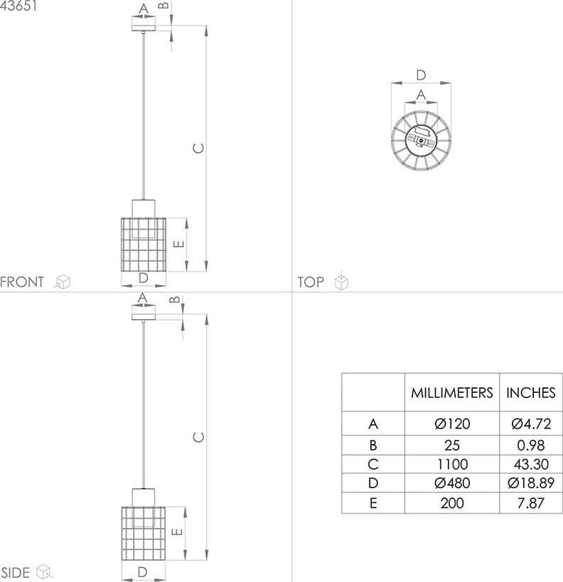Lampadario Industrial Milligan 1 Luce Acciaio Grigio in Lampade a sospensione LuceArt - Montecorvino Pugliano, commercioVirtuoso.it