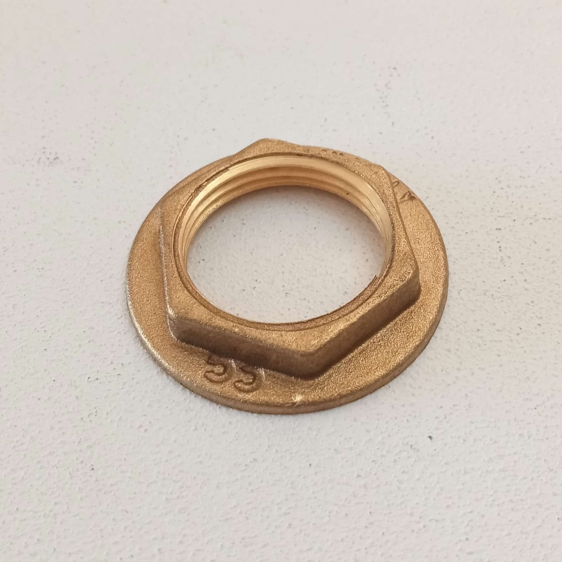 Controdado da 1/2" flangiato dado di ottone in Dadi e bulloni esagonali per macchina Aloiserw.com - Altomonte, commercioVirtuoso.it