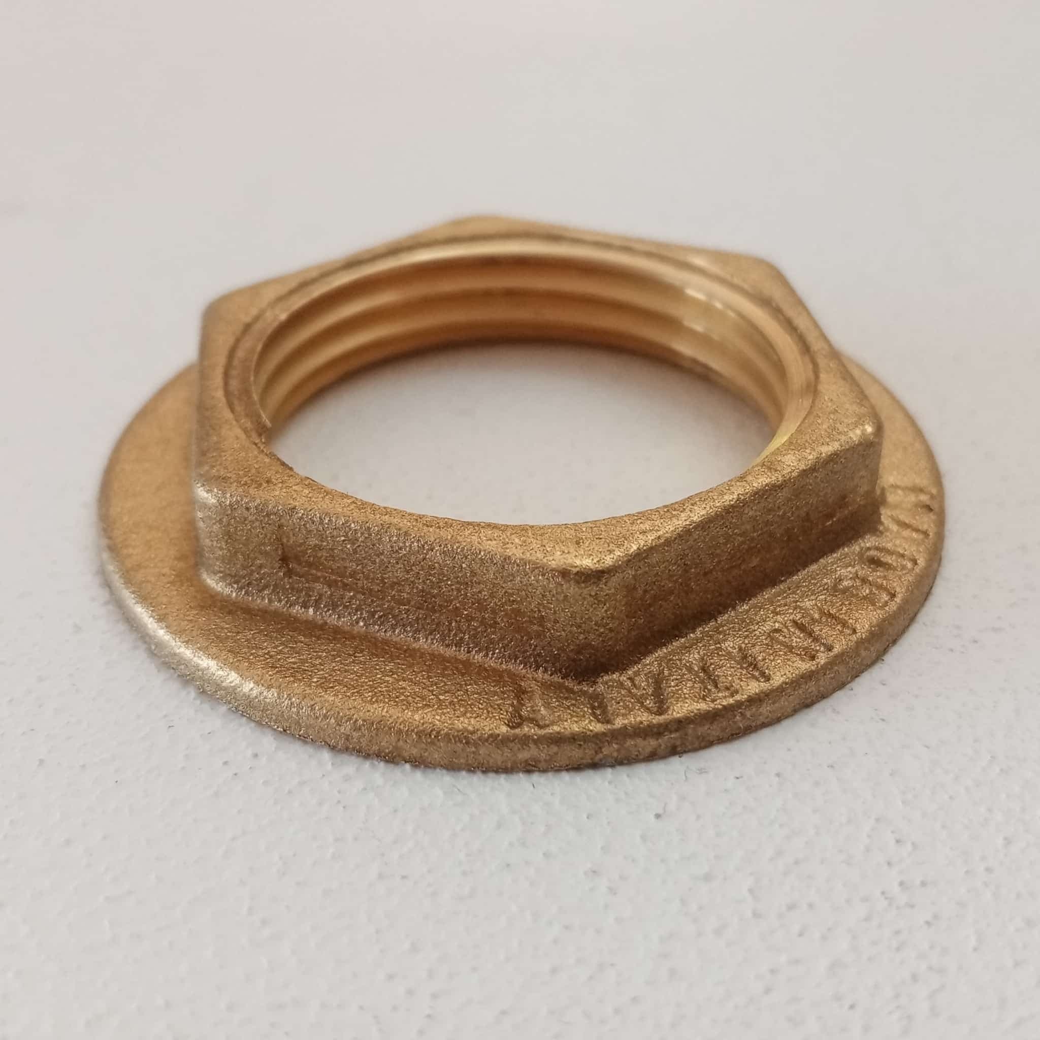 Controdado da 3/4" flangiato dado di ottone