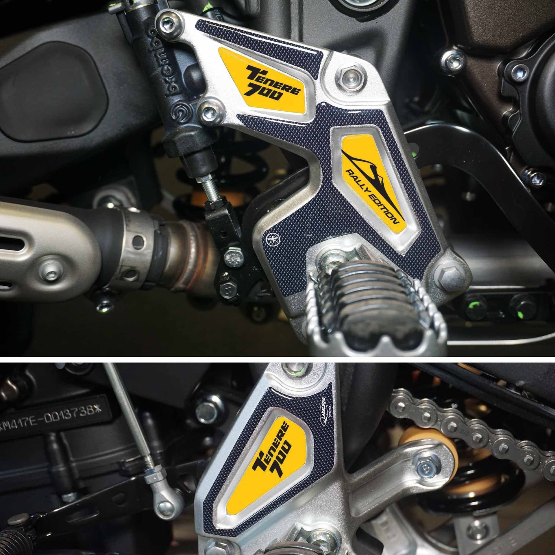 Adesivi 3D Protezioni Battitacco compatibili con Yamaha tenere 700 Rally Edition in Decalcomanie adesivi e magneti LabelBike - Bibbiano, commercioVirtuoso.it