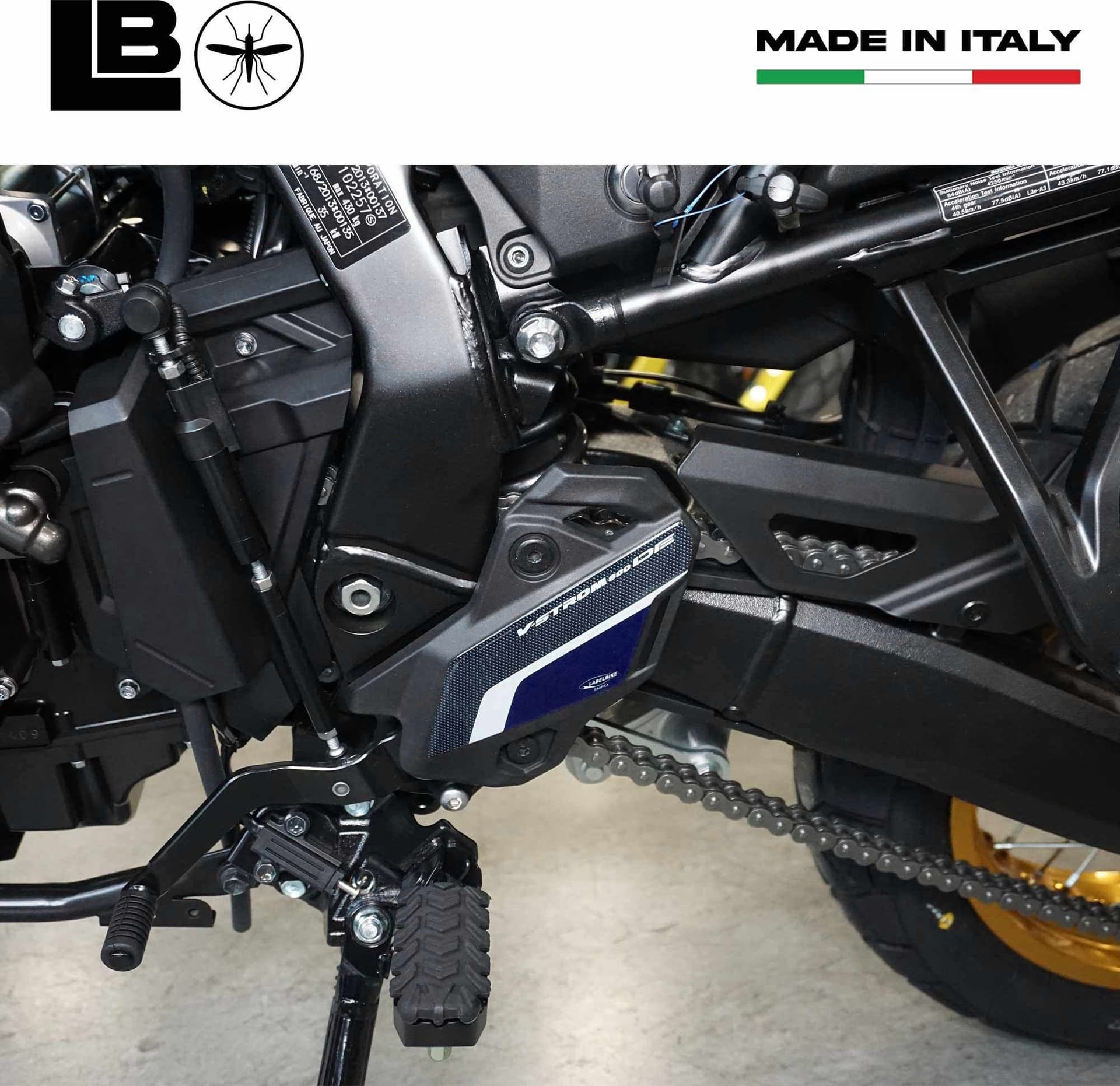 Adesivi 3D Protezioni Battitacco moto compatibili con Suzuki V-Strom 800DE in Decalcomanie adesivi e magneti LabelBike - Bibbiano, commercioVirtuoso.it