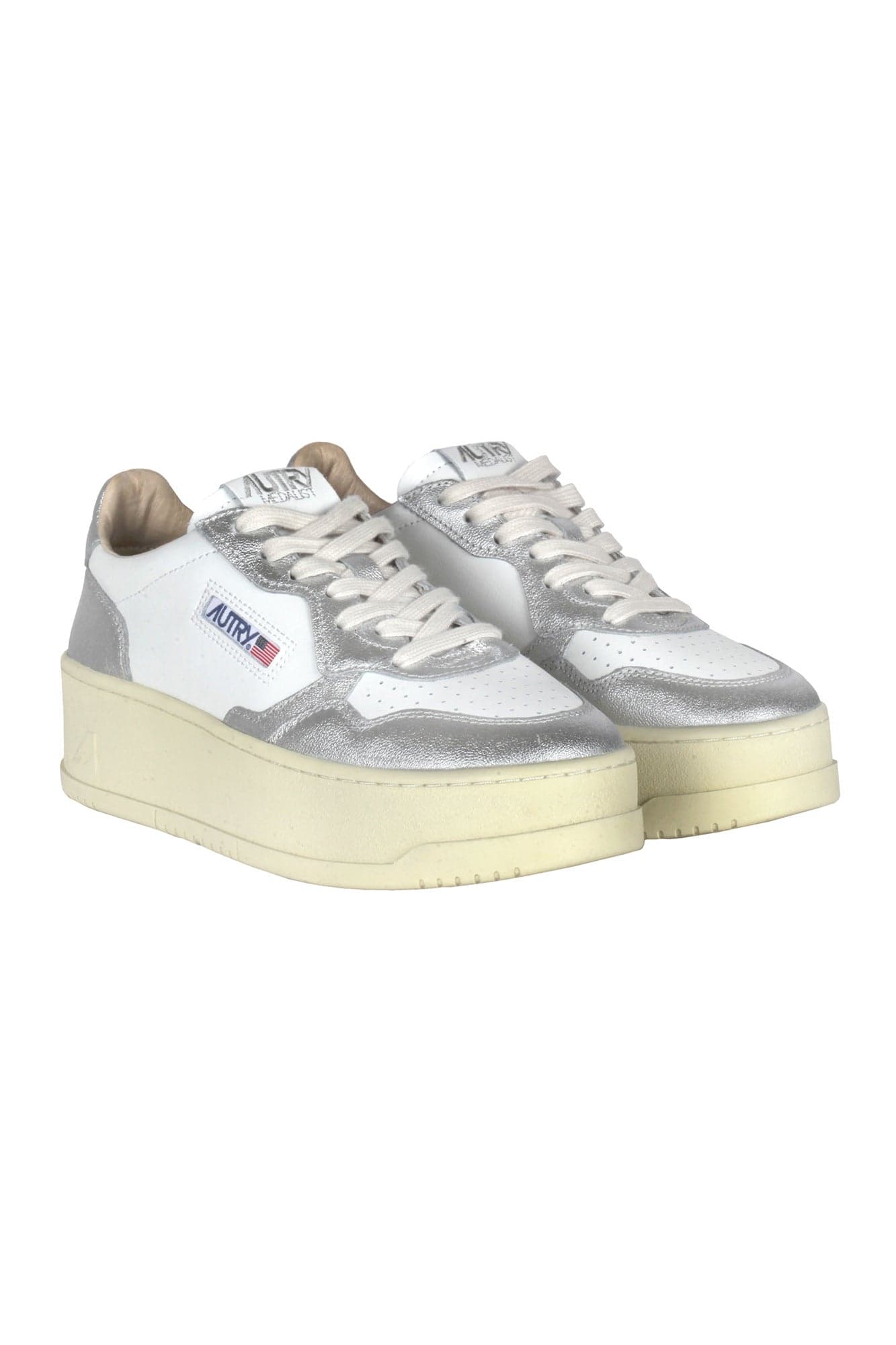 AUTRY Autry - Sneakers - 460606 - Argento/Bianco da donna in Sneaker casual Drestige - Casamassima, commercioVirtuoso.it